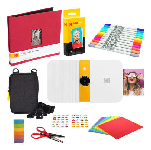 Kodak Smile Instant Print - Kit De Álbum De Recortes (blan.