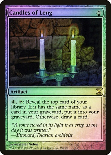 Magic Mtg Candles Of Leng Time Spiral (foil)
