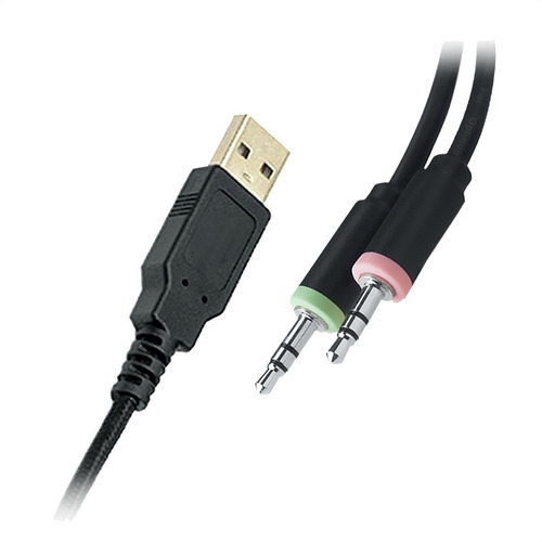 Imagen 4 de 6 de Diadema Gamer Unitec Con Micrófono / Luz Led / Usb / 3.5mm