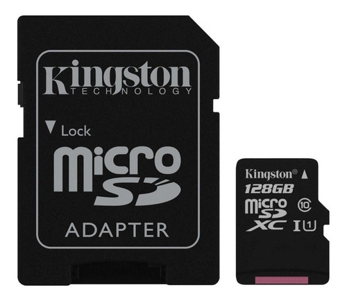 Imagen 1 de 3 de Tarjeta de memoria Kingston SDCS  Canvas Select con adaptador SD 128GB