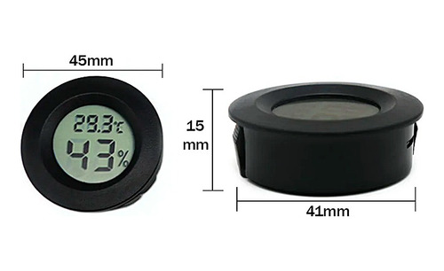 Sensor Umidade Temperatura Portátil Digital Redondo Verde