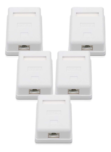 Roseta Rj45 Para Pared,5 Puerto Ethernet Cat6a