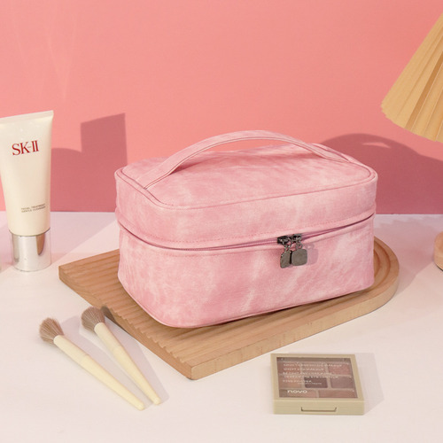 Bolsa De Maquillaje Multifuncional Con Textura Vaquera Espac