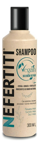 Shampoo Vegan Neferti Sin Sal Y Sin Sulfatos Con Keratina