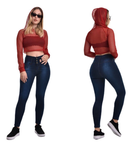 Imagen 1 de 2 de Jeans Mujer Elastizados Levanta Cola Calidad Premium T 36-46