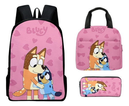 Mochila Bluey, Bolsa For El Almuerzo, Bolsa For Lápices