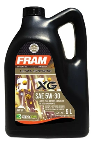 Aceite Sintético Fram 5w30 Con Filtro Grand Vitara Tracker