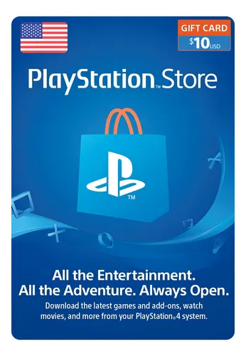 comprar Playstation Network Gift Card 10 Usd Usa Psn Sony