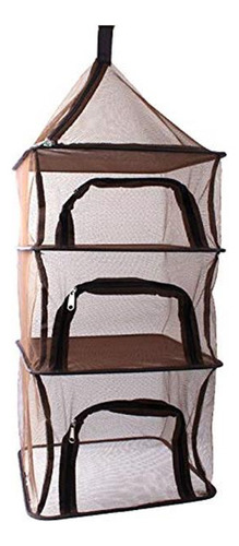 Desy & Feeci Red Seca Para Camping, 4 Capas Para Colgar Al A