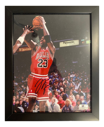 Autografo Michael Jordan Foto Autografiada Certificado G. A. (Usado)