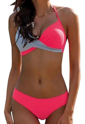 Conjunto De Bikini Con Sujetador Push-up Acolchado Para  [u]