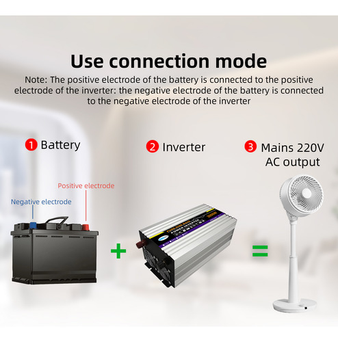 Inversor/cafeteras Converter Hair 3000 W Refrigerador/