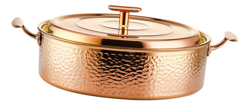 Olla Caliente De Cobre Puro, Práctica, Resistente, De Oro M