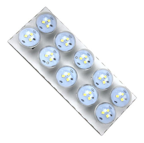 Imagem 5 de 10 de Lâmpada De Led 12v 1 Polo Pino Econtrado Caixa Com 10 Unid