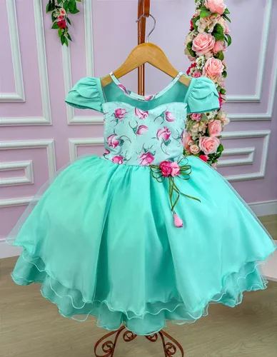 Vestido de florista verde best sale tiffany