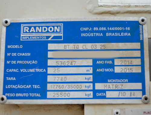 Carreta Tanque Randon 2015 9 Eixos