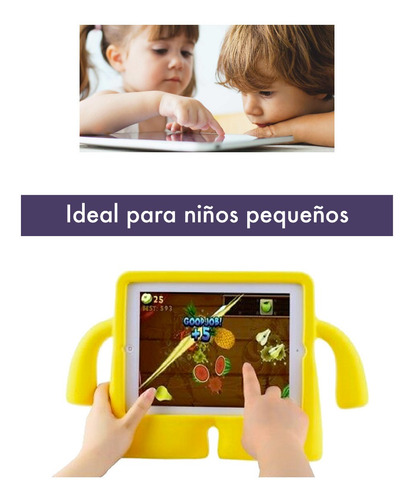 Imagen 3 de 10 de Funda Niños + Vidrio Compatible Samsung Tab E 9.6 Pul T560