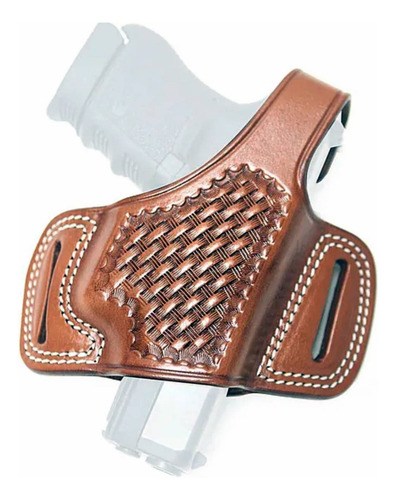 Funda Porta Pistola Holster De Piel Cuero Para Glock 42 Ocul