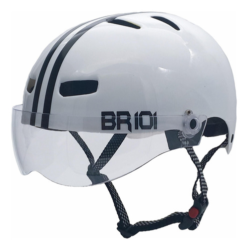 Capacete Br 101 Urbano Profissional Cinza Vision Cristal M