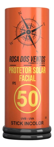 Protetor Solar Facial Vegano Rosa Dos Ventos Stick Fps50