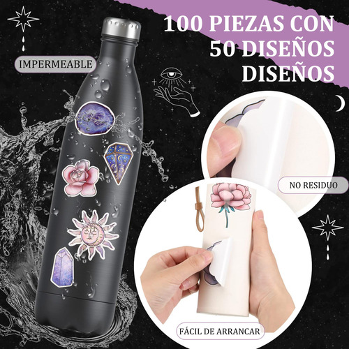 Pegatinas Vinilo, Al Azar 100 Pcs Pegatinas Bruja,