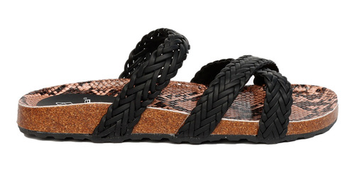 Sandalias Plana Negra  2328001