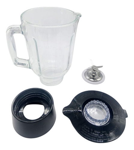 Vaso Completo De Vidrio Para Licuadora Man Con Tapa