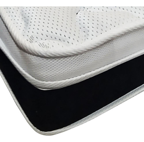 Cama Box Com Colchão De Espuma D45 Castor Black White Queen Cor Marrom