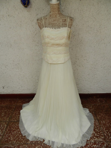 Novia Nº 29 /corset Y Faldon Plizado / Casa Blanca