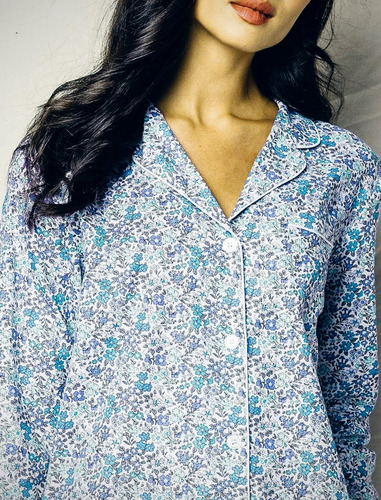 Pijama Para Mujer, Set De 2 Pzas. Talla L. Fleur D'azur.