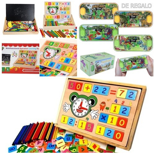 Juego De Salon Didactico  Bebes Y Niños Caja Doble Faz 