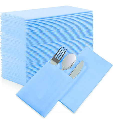 Servilletas Desechables Con Bolsillo Para Cubiertos, 50 Pzas