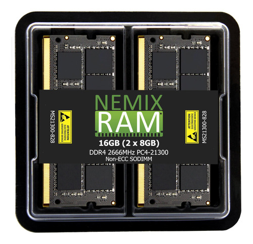 Memoria Ram 16gb 2x8gb Ddr4 2666 Mhz Sodimm Nemix Ms21300-82