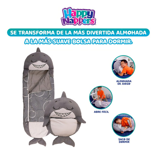 Bolsa De Dormir Para Niños Happy Nappers Unicornio Tiburon