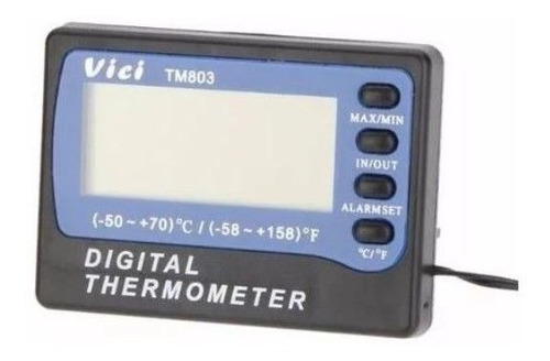 Termómetro Alarma Sonda 3m, Memoria Max Min, Nevera Tm803
