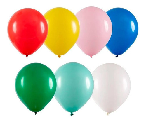 Balão Profissional Liso Balões Joy 5pol 12cm 50und Cor Sortidos