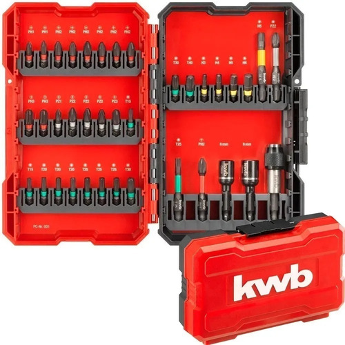 Kit Juego De Puntas Impacto 37 Piezas Kwb Lacueva