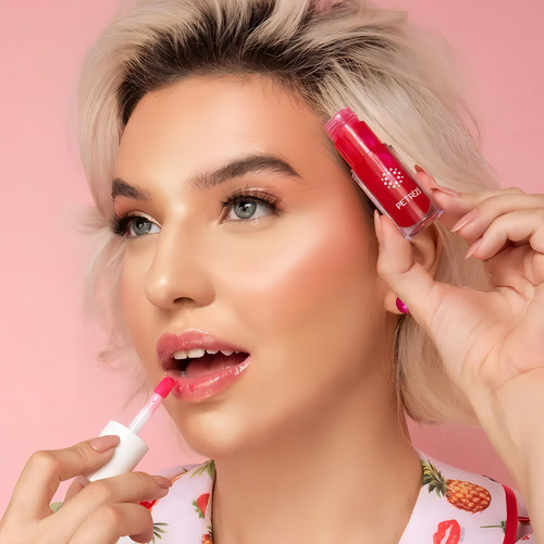 Lip Oil Gloss Labial Petrizi Tutti Frutti Você É Glow Cor Rosa