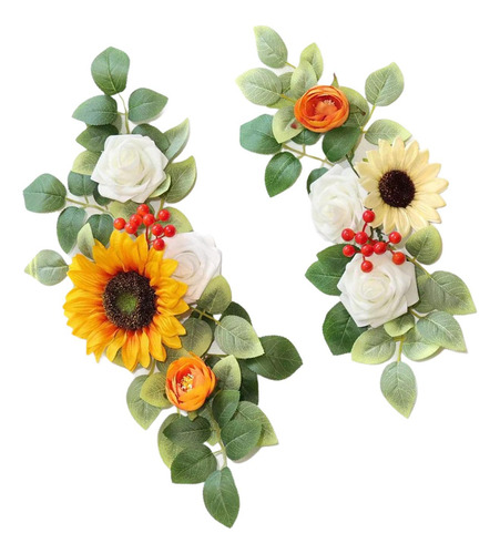 2 Piezas De Flores Artificiales Para Arco De Boda, Flores