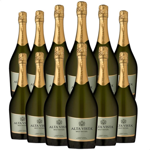 Champagne Alta Vista Brut Nature 750ml. X12 Unidades