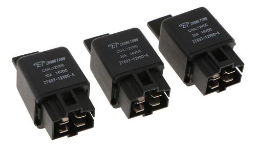 2 X 2-3pack 3pcs Zt607 Dc12v 30a 4pin Heavy Duty 2 Piezas