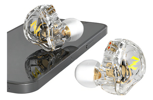 Monitor Qkz In-Ear Stage Return Phone Click de una sola unidad, color blanco