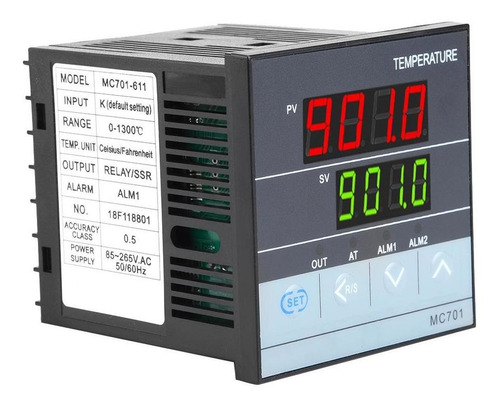 Mc701 Digital Pid Sensor De Control De Temperatura Relé Ssr