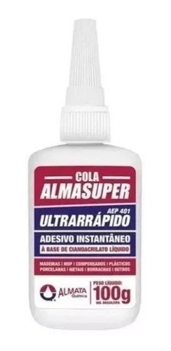 Kit C/ 10 Cola Instantânea Almasuper Ultrarrapido 100g