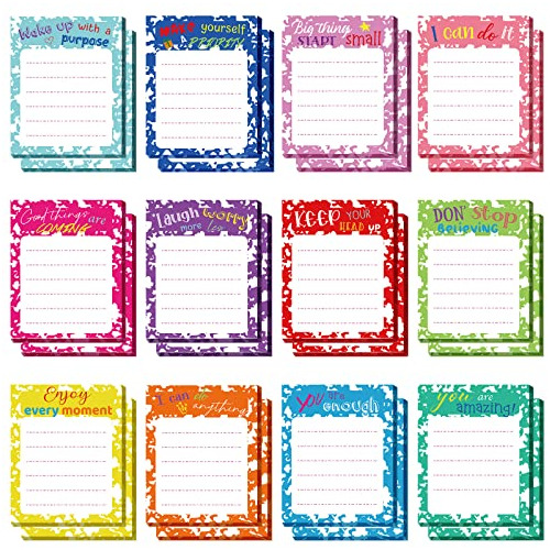 24 Pcs Inspirational Sticky Notes 3 X 4 Inch Appreciati...