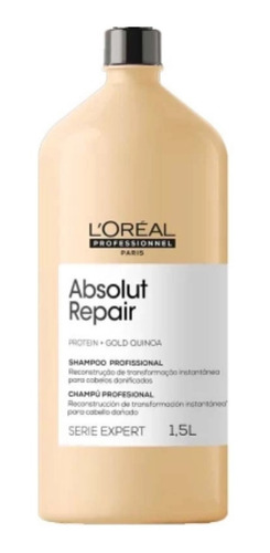 L'oréal Shampoo Absolut Repair Gold Quinoa + Protein 1,5l