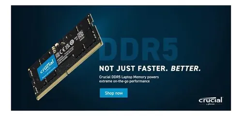 Crucial DDR5-5600 SODIMM 32GB メモリー Memória De Notebook Crucial Ddr5 So-dimm Ddr5 5600 De 32 Gb