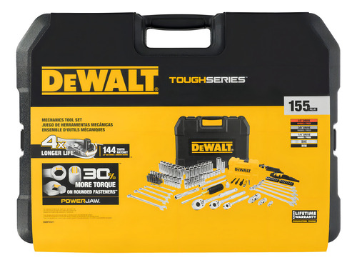 Conjunto de ferramentas mecânicas Dewalt Dwmt45 de 155 peças