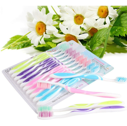 Estanteria 10 Pcs Cepillo Diente Limpio Adulto Cerda