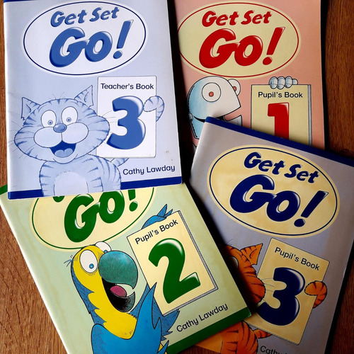 Get Set Go 1-2-3 Pupils Book Teachers Book 4 Libros Excelent